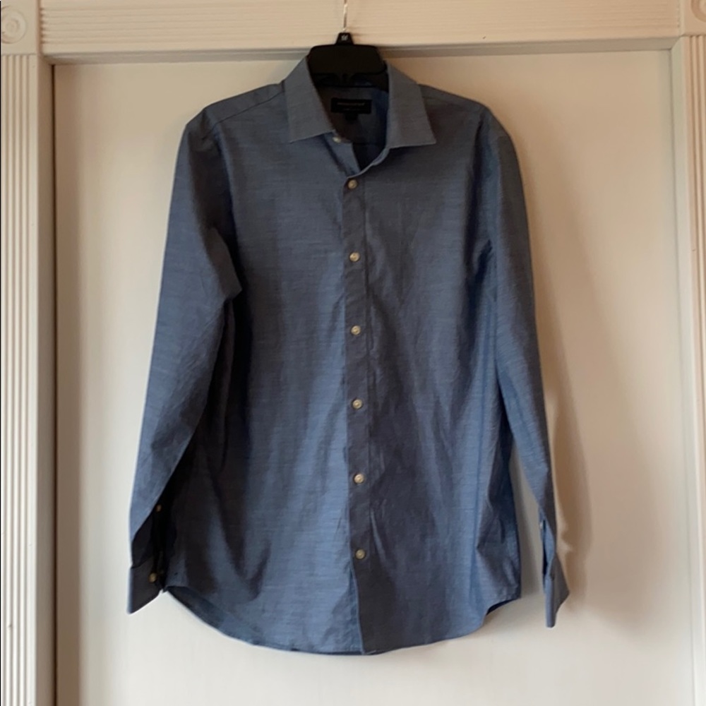 Non-iron slim for shirt.